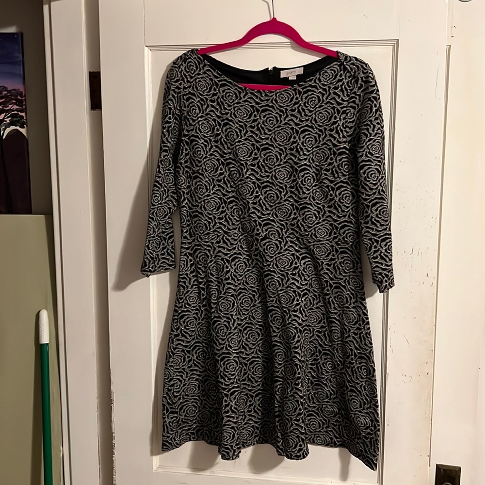 Sparkle Rose Patterned Dress